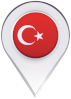 Flag Pointer Icon Turkey